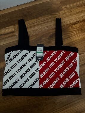 Tommy Hilfiger Colorblock Logo Tank Top - Red, White, Black